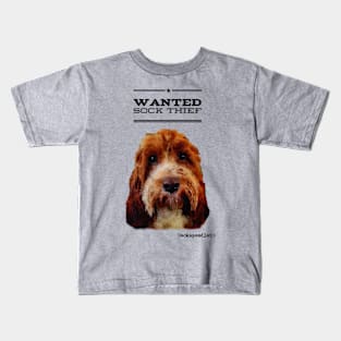 Cockapoo / Doodle Dog Sock Thief Kids T-Shirt